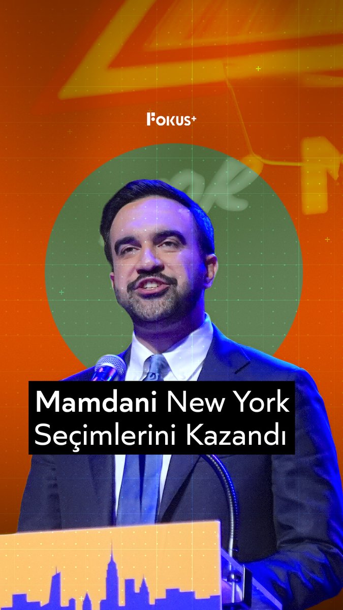 ➕ “Donald Trump sana bir çift lafım var!” ▪️ New York belediye başkanlığı seçimlerini kazanan Zohran Mamdani, zafer konuşmasında ABD Başkanı Donald Trump’a seslendi. ▪️ Mamdani, Trump'ın göçmen karşıtı politikalarına atıfta bulunarak, “New York bir göçmen şehridir ve bu geceden itibaren bir göçmen tarafından yönetilecek.” ifadelerini kullandı.