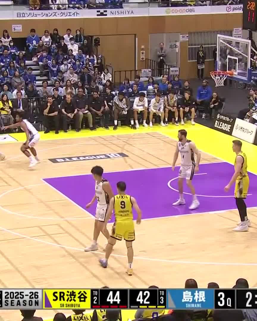 ナイスディフェンス横地〜👹👹👹 #横地聖真 📡配信中🏀 #島根スサノオマジック