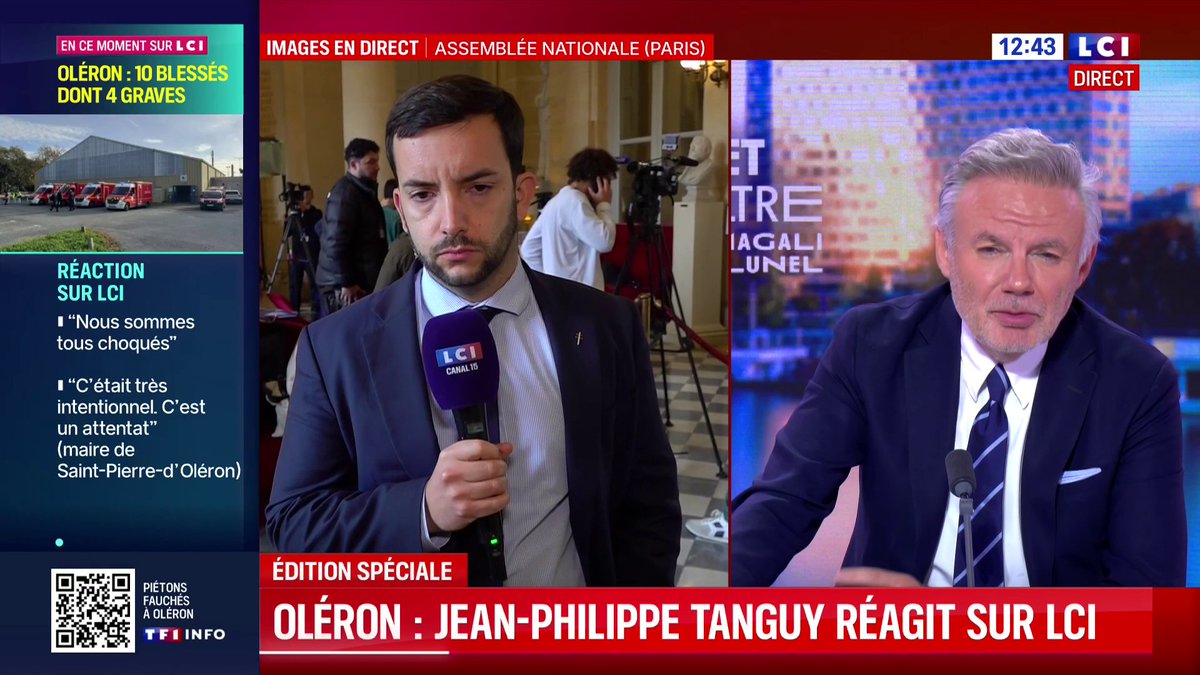 🔴🇫🇷 𝗔𝗟𝗘𝗥𝗧𝗘 𝗜𝗡𝗙𝗢 — Parmi les victimes de l’ATTAQUE à la voiture-bélier sur l’île d’Oléron figure l’assistante parlementaire du député RN Pascal Markowsky. La jeune femme a été héliportée vers un hôpital et se trouve en URGENCE ABSOLUE.