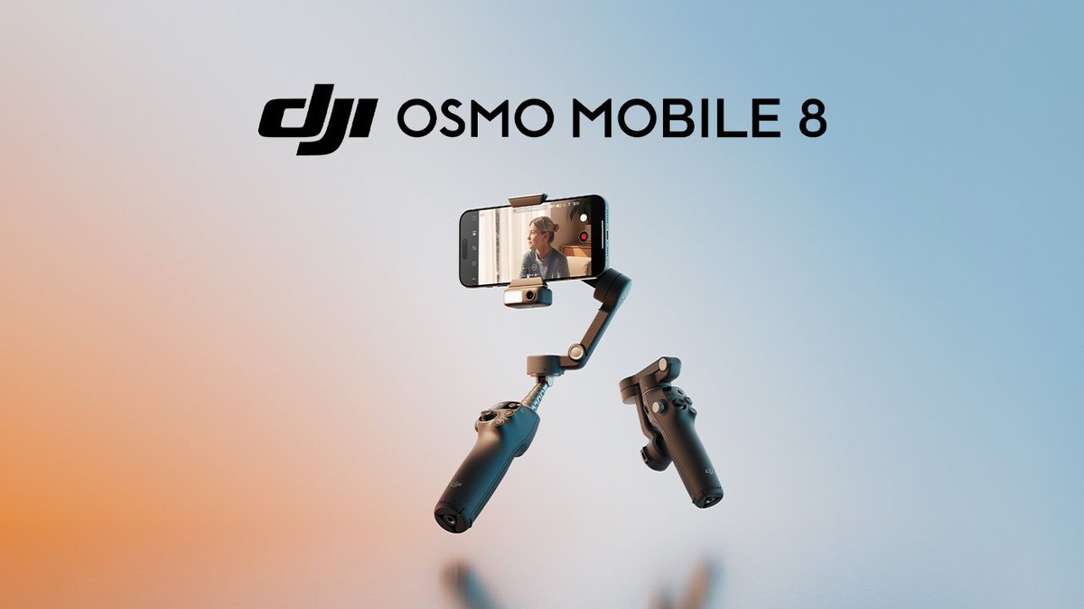 Introducing DJI Osmo Mobile 8, Phone Gimbal In Tune With Every Move Osmo Mobile 8 unlocks smooth 360° horizontal spin and effortless low-angle shots. With direct phone connection enjoy native tracking that always keeps your loved ones in frame. The Multifunctional Module combines human and pet tracking , lighting, and audio capture, ensuring your subject stays in focus—whether you're creating content, recording daily life, or joining a video call. Never miss a moment! ✅ Native Tracking With Integrated Audio & Lighting Capabilities ✅ Seamless 360° Pan Rotation ✅ Direct Phone Connection for Effortless Tracking ✅ Ultra-Comfortable Grip for Low-Angle Shots ✅ Built-in Extension Rod & Tripod ✅ 10-Hour Battery Life & Phone Charging ✅ Robust 3-Axis Gimbal Stabilization ✅ Easy Tutorials & One-Tap Editing Learn more: Buy now: #OsmoMobile8 #OsmoMobile #om8