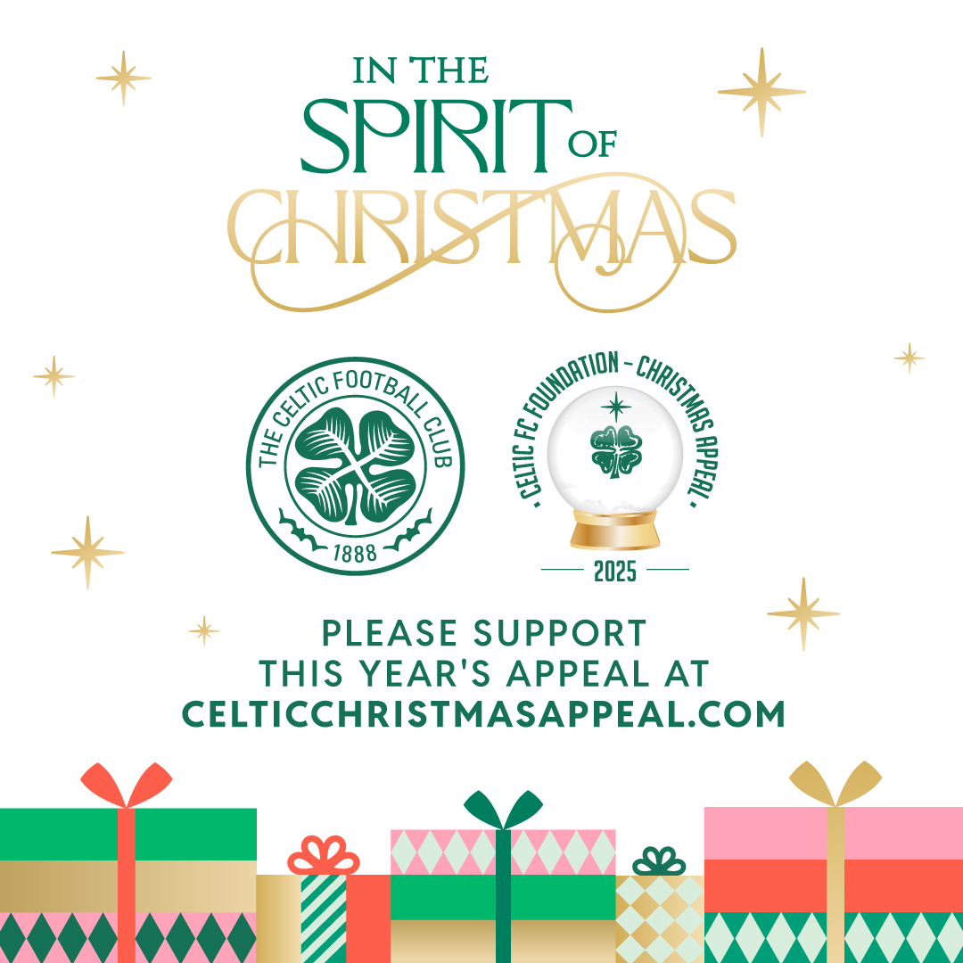 🎄 We’re delighted to launch our 2025 Christmas Appeal with the incredible support of Celtic legend, Paul McStay! ✨ We’re inviting the Celtic family to once again share the Spirit of Christmas with those who need it most this festive season 💚 #CelticFC | #ChristmasAppeal2025