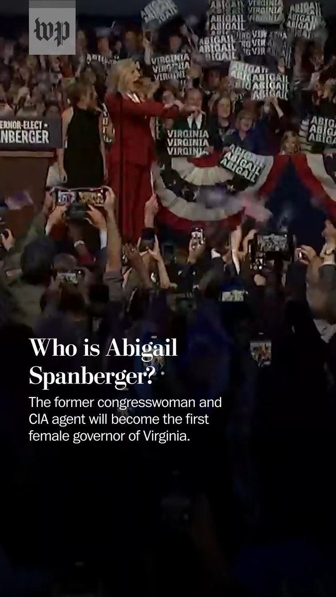 A former CIA operative and federal postal inspector, Democrat Abigail Spanberger defeated Republican Winsome Earle-Sears to become the first woman elected governor of Virginia. Read more on Spanberger: