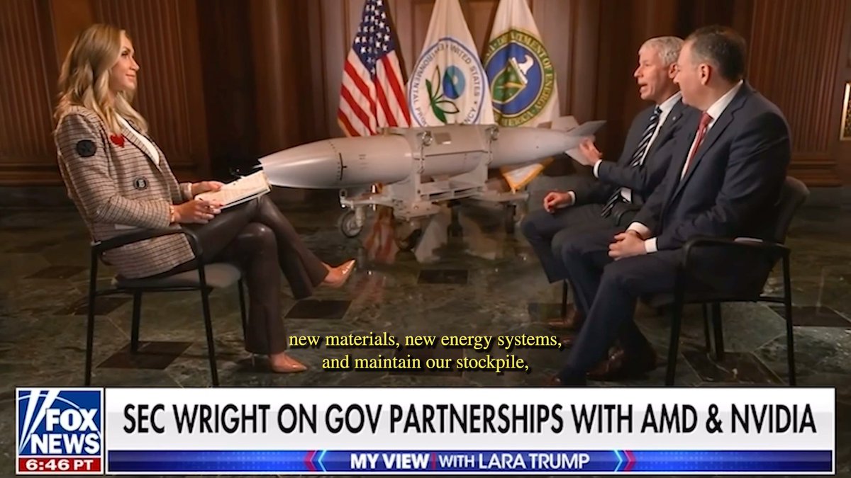 President Trump made it clear; the United States must lead in AI. To do that, we are working with private companies to kickstart American AI leadership at record speeds.