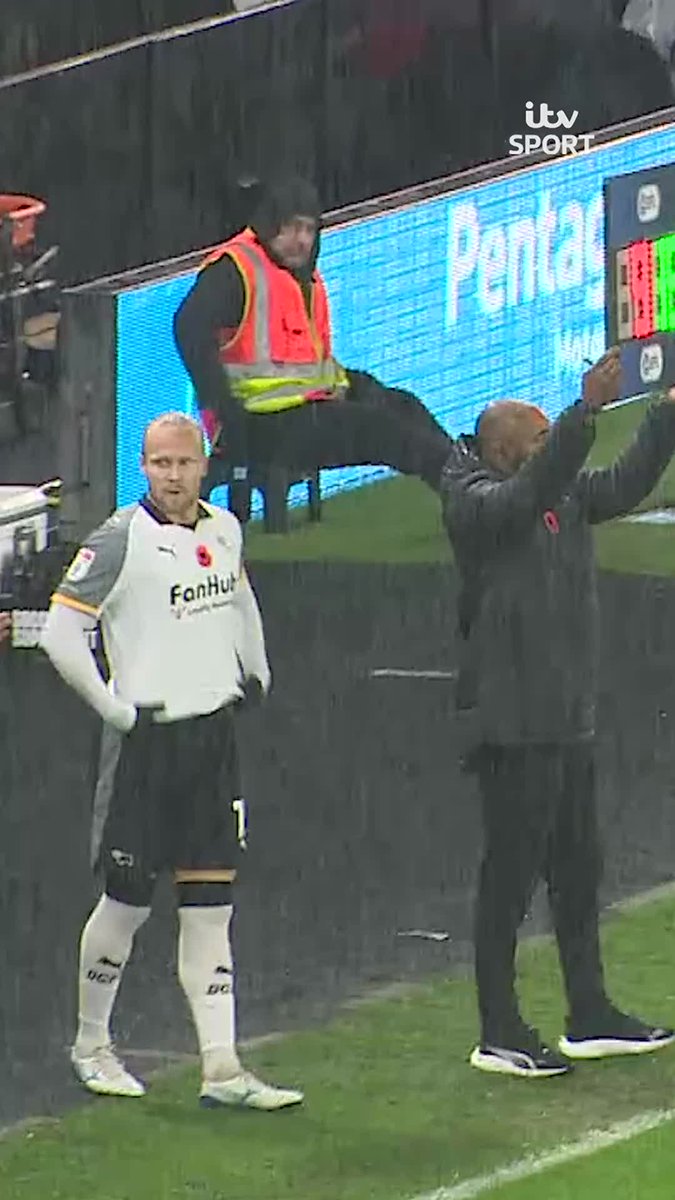23 SECONDS on the pitch 🤯 Lars-Jørgen Salvesen wins the game for Derby County with his second touch on the ball 😅 Watch EFL highlights on ITV 📺