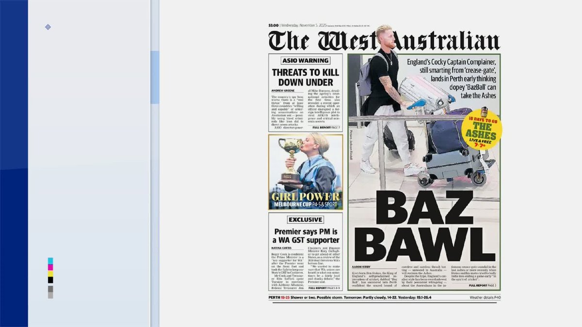 "A stone cold classic of a headline!" 🤣 Michael Atherton on how England will have to deal with media criticism ahead of first Ashes Test 🗣️