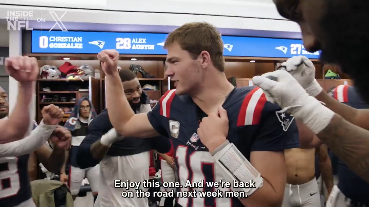 "Nobody's playing better than Drake right now." 6 in a row for Drake Maye and the New England Patriots ๐ฅ