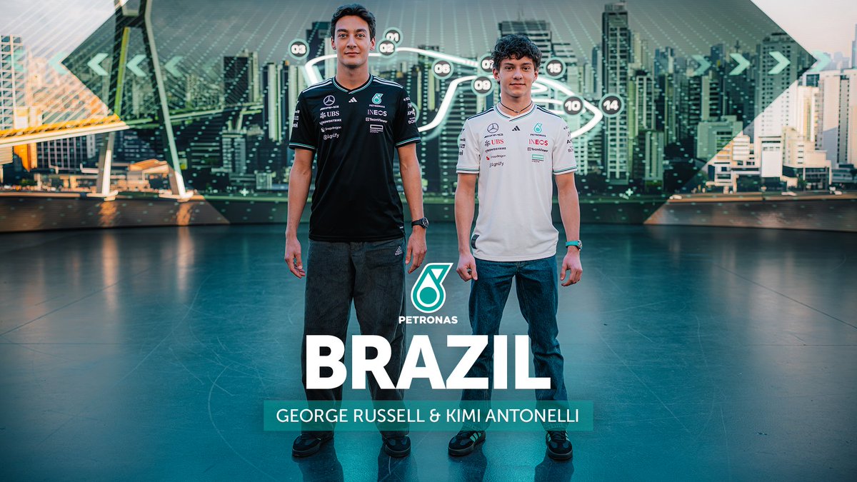 Brasil. The history, the track, the fans. A venue like no other 🇧🇷 George, Kimi, and PETRONAS Motorsports preview the #SãoPauloGP 💚