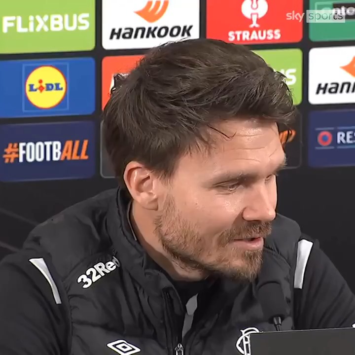 🔵 "This game is gone, we cannot change it..." 🔵 "The refs try to make the best decisions, but we are just humans..." Danny Röhl on Rangers' post League Cup defeat statement as he looks to focus on their #UEL match vs Roma.