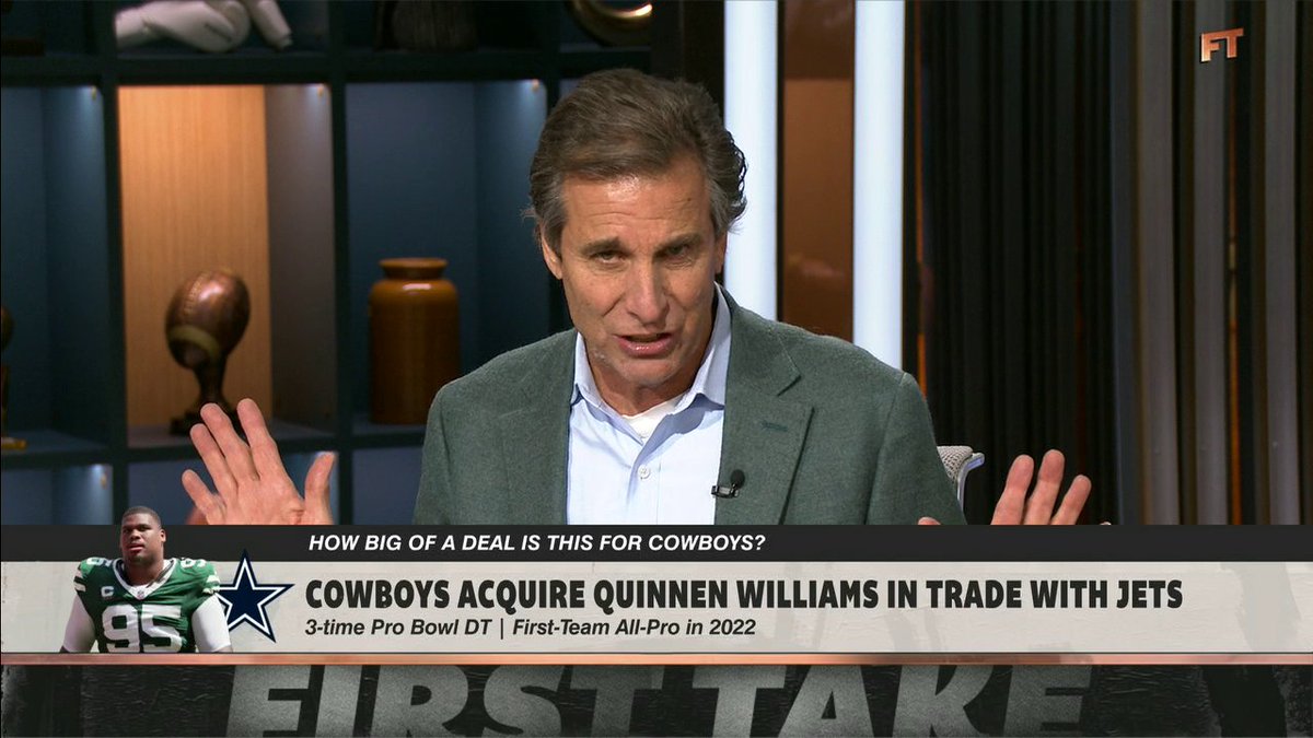 "They unloaded a lot of money for someone who hasn't won any games for the Jets. ... This is not a great move." Chris Mad Dog Russo weighs in on the Cowboys acquiring Quinnen Williams from the Jets 👀