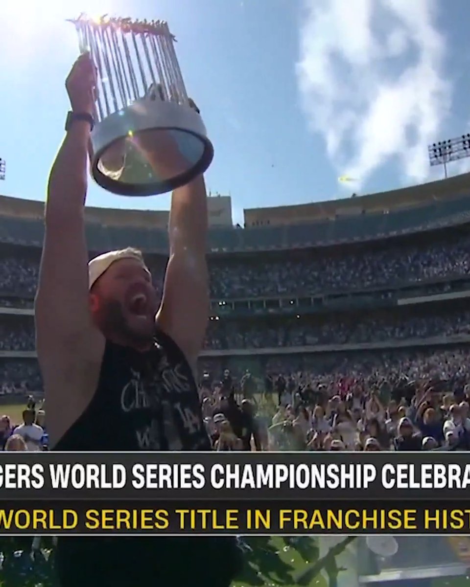The feeling of winning it all never gets old 💙 Clayton Kershaw goes out on top as a 3x World Series champion 💍