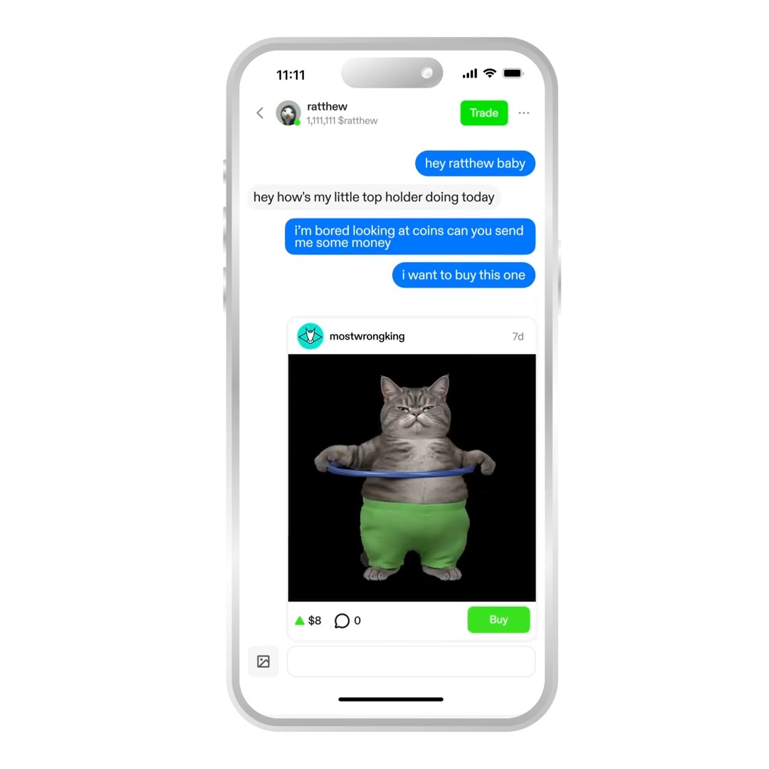 DMs are now live. + Hold 1M of $creator to send a message + Fully encrypted messaging for privacy + Share and trade coins in DMs