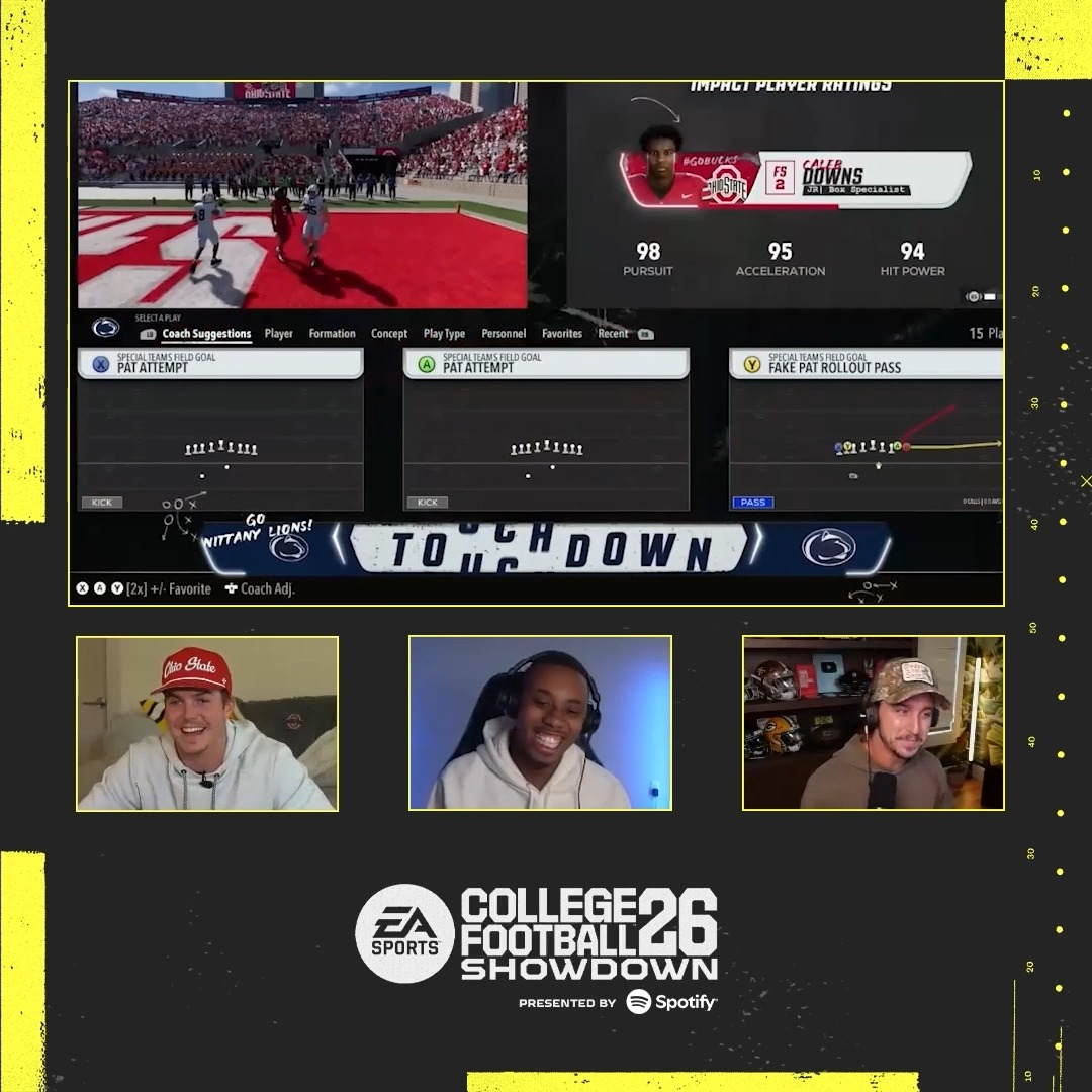 🏟️🎵 The Spotify Showdown did not disappoint! Eli Mack came to PLAY and put on a clinic against Will Howard 👀 Drop your favorite College Football moment from the weekend ⬇️ #CFB26