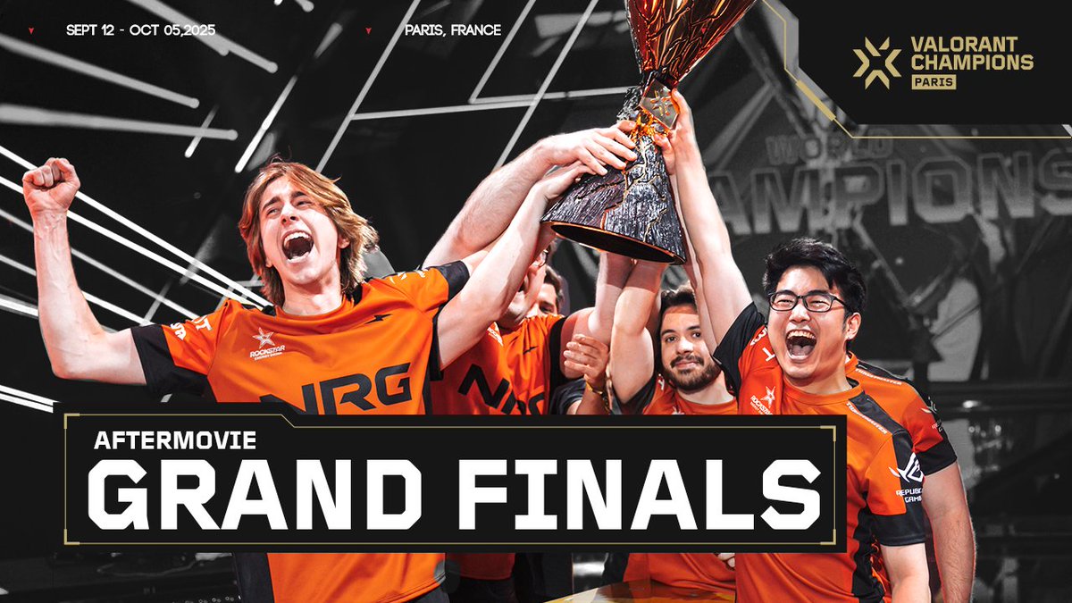 C’était il y a un mois… La Grande Finale des Champions Paris 🇫🇷 Revivez avec nous cette incroyable journée, pleines d’émotions et de rebondissements, avec comme conclusion la victoire de NRG face à FNATIC
