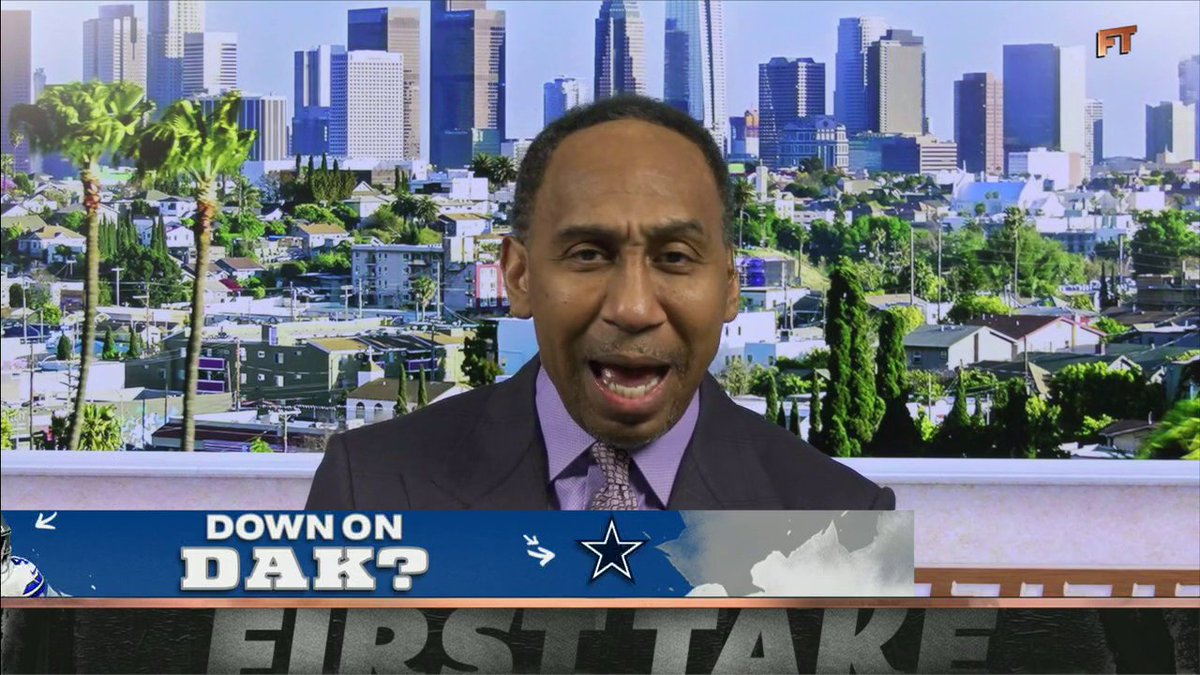 "Knowing what it takes to be great, ... You don't want to hear [Draymond Green] talking about another athlete." —Stephen A Smith on Draymond Green clarifying why he called Dak Prescott a bum 😳