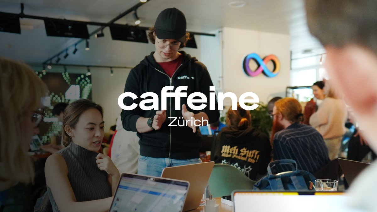 "With Caffeine, I don't need anyone else!" Did you catch Caffeine at the recent Zurich AI Festival and AI + X Summit? No? Get Caffeine now: