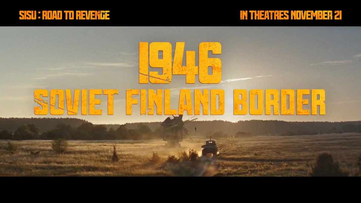 1946. Soviet Finland border. Sh*t’s about to go down. SISU: Road to Revenge is exclusively in movie theatres November 21. Get tickets now!