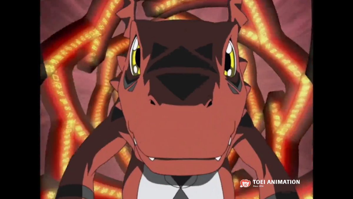 ¡Guilmon digievoluciona por primera vez! 🦖❤️ Comparte si eres fan de Digimon Tamers. 📱✨ #Digimon #DigimonTamers #Guilmon