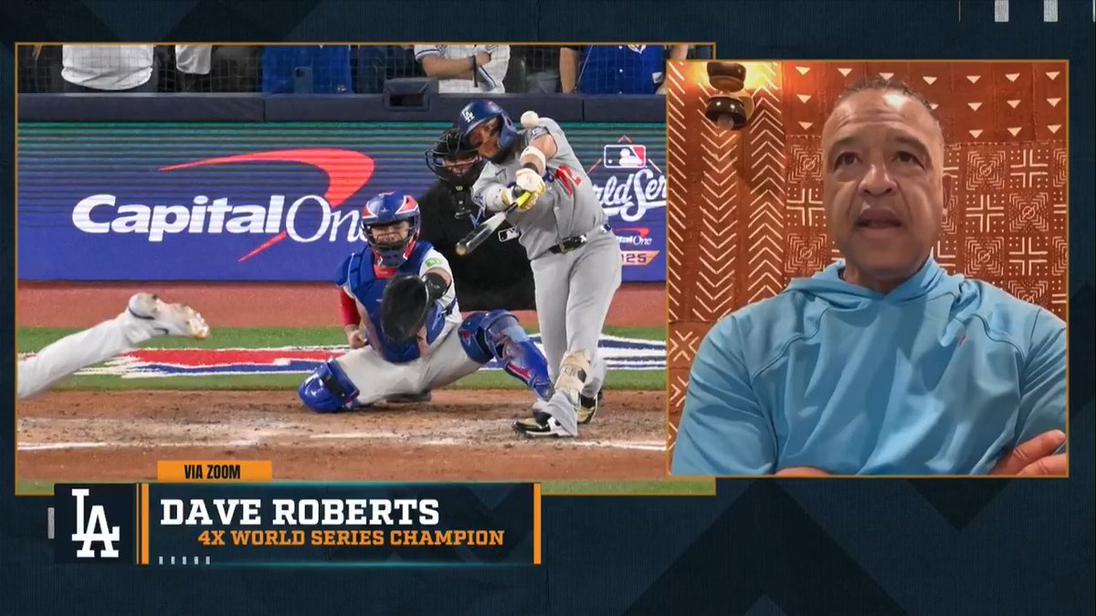 "It's eye-test, it's gut – people can't get off the analytics for some reason." – #Dodgers manager Dave Roberts on trusting his gut over analytics in Game 7.
