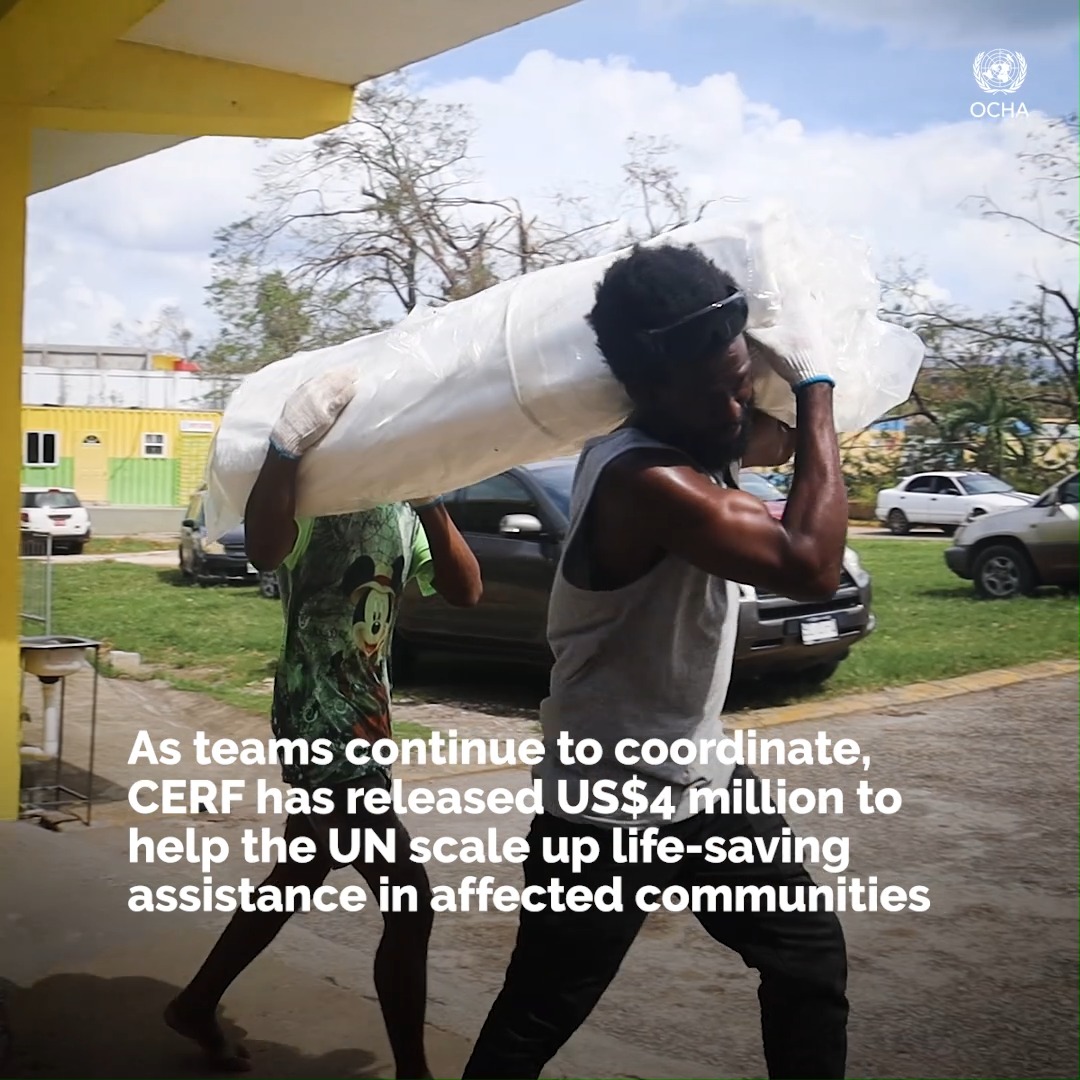 The UN is supporting emergency response efforts after the devastation caused by Hurricane Melissa, one of the strongest to hit the Atlantic. Our colleagues are delivering life-saving aid to those who have lost everything. UN Humanitarian explains. ⤵️