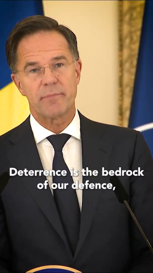 ❝We are making it crystal clear that NATO is ready, willing, and able to do what it takes to defend❞ — Mark Rutte in Romania 🇷🇴