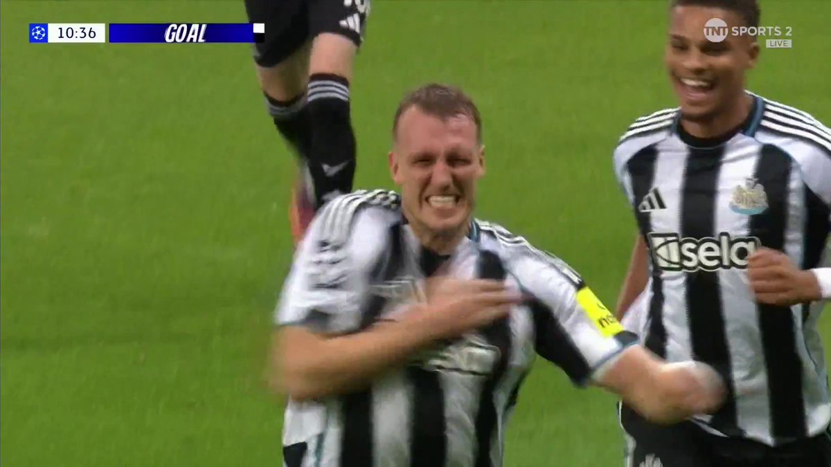 Big Dan Burn heads Newcastle into the lead ๐ฅ What a goal that was ๐คฉ ๐บ TNT Sports & discovery+ UK