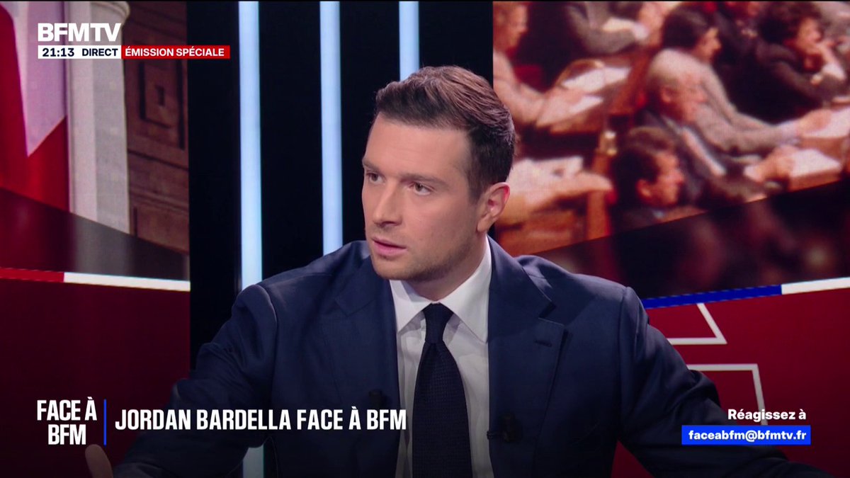 Jordan Bardella se dit favorable à la taxe sur les petits colis "à la seule condition qu'on libère (...) l'enclume fiscale et l'enclume normatif qui pèsent sur nos entreprises" #FACEÀBFM