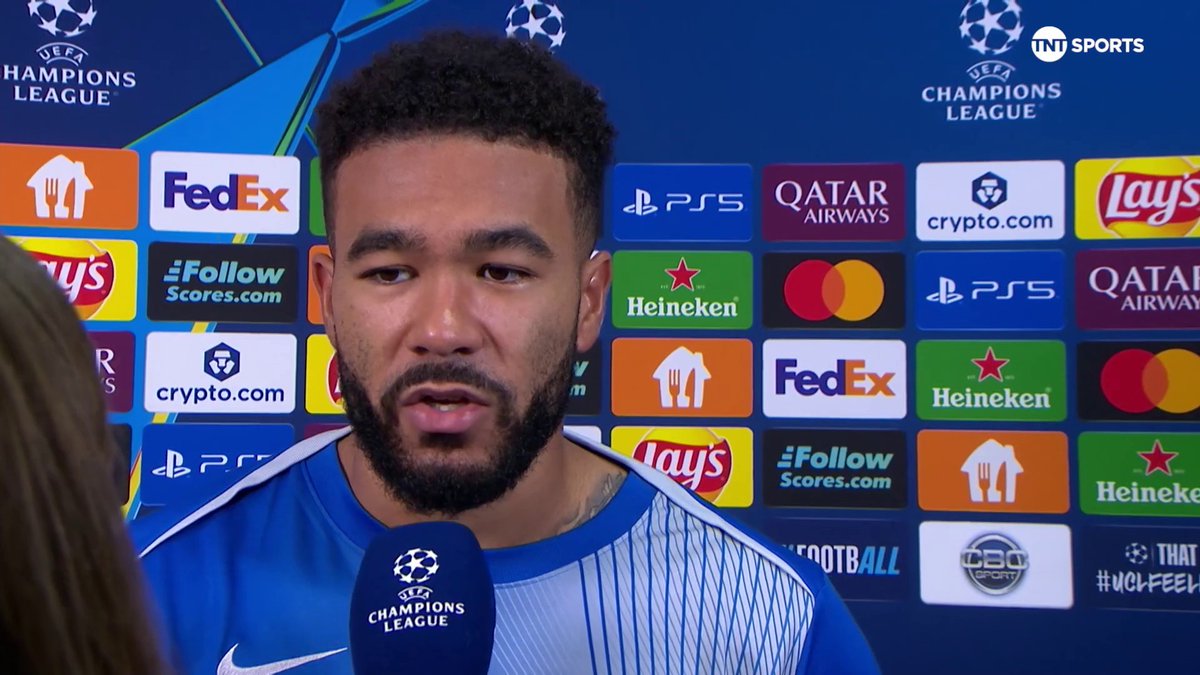 "He has the world at his feet" Reece James reflects on Chelsea's 2-2 draw with Qarabag and discusses how well Estevao has settled in at the club... 🎙️ Olivia Buzaglo 📺 TNT Sports &amp; discovery+ UK