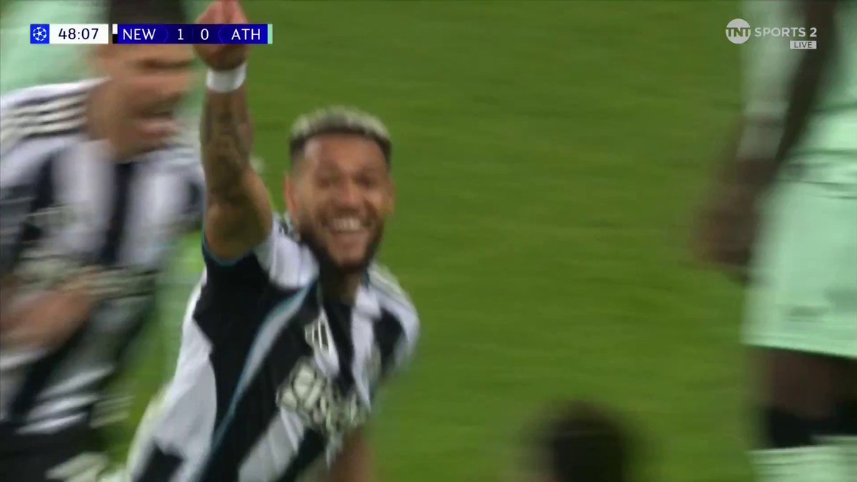 Joelinton jumps high to double Newcastle's lead 🔥 What a start to the second half 🙌 📺 TNT Sports & discovery+ UK