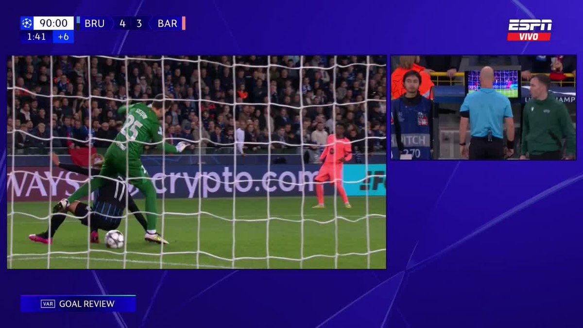 "ROBO" Por el gol que le anularon al Brujas en el partido ante el Barcelona por la UEFA Champions League. No querían que perdieran los culés y lo terminaron haciendo, qué mierda anuló el árbitro, son unos ladrones hijos de re mil putas