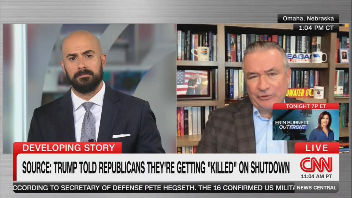 GOP Rep. Bacon: What should alarm Republicans is the margins of victory in New Jersey and Virginia. They weren't even close. The Democrats are galvanized. They're angry at the cuts and the chaos. They're angry at the National Guard being sent to our cities. What's concerning is a lot of our swing voters also went back towards Democrats, mainly because they don't see an improvement in the economy. And I think tariffs are part of that problem.