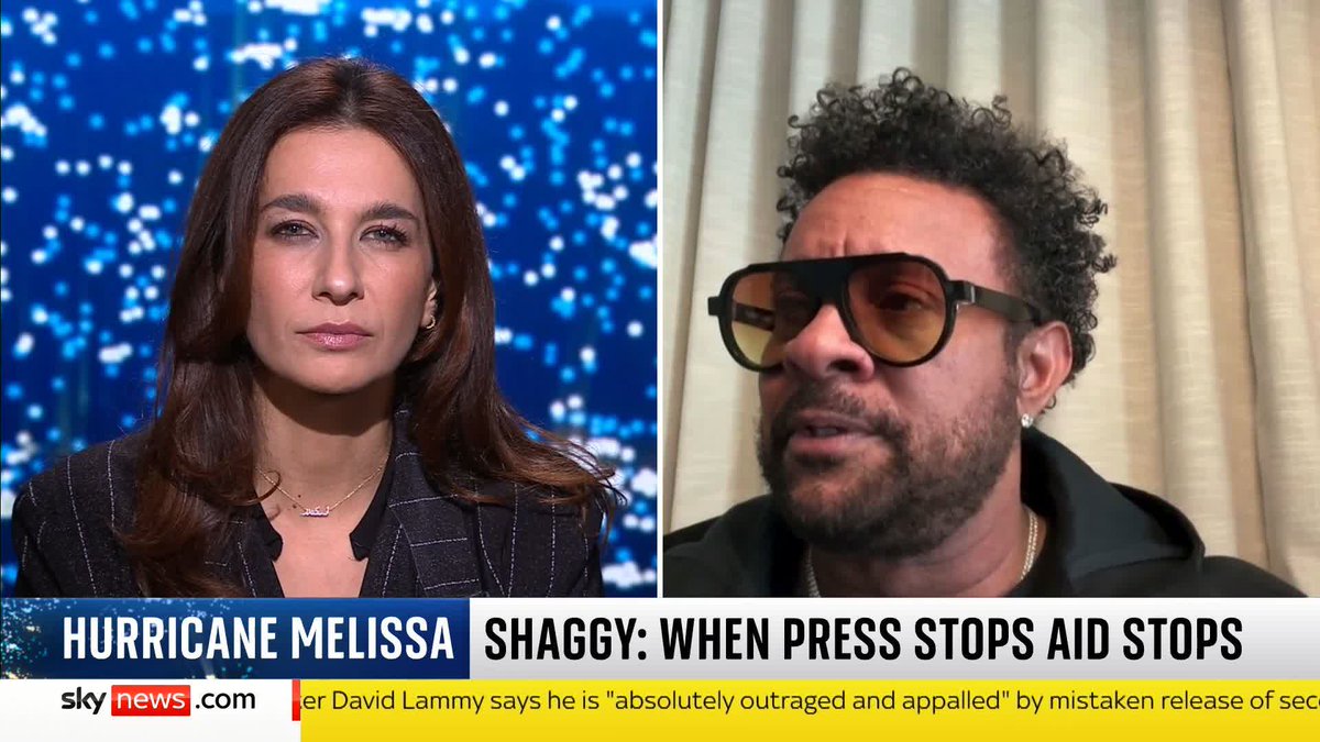 'The minute it's out of the press, the aid stops.' Musician Mr Boombastic tells Yalda Hakim he wants to "spread the word" about the devastation and trauma caused by Hurricane Melissa in Jamaica. Latest ➡️ 📺 Sky 501, Virgin 602 and Freeview 233