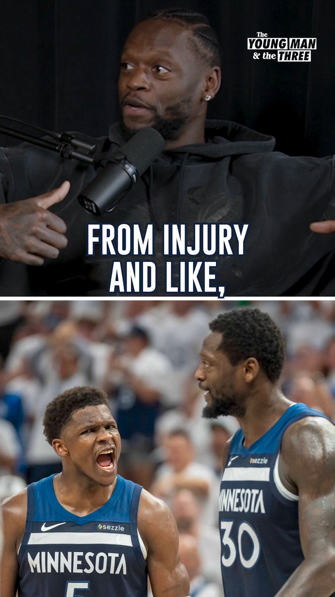 "He's kicking my ass, bro... he's talking crazy... I went home, I'm pissed!" -- Julius Randle's first practice with Anthony Edwards was one for the books 🚨 NEW YM3 WITH JULIUS RANDLE AND MARK RONSON DROPS TOMORROW MORNING EVERYWHERE 🚨