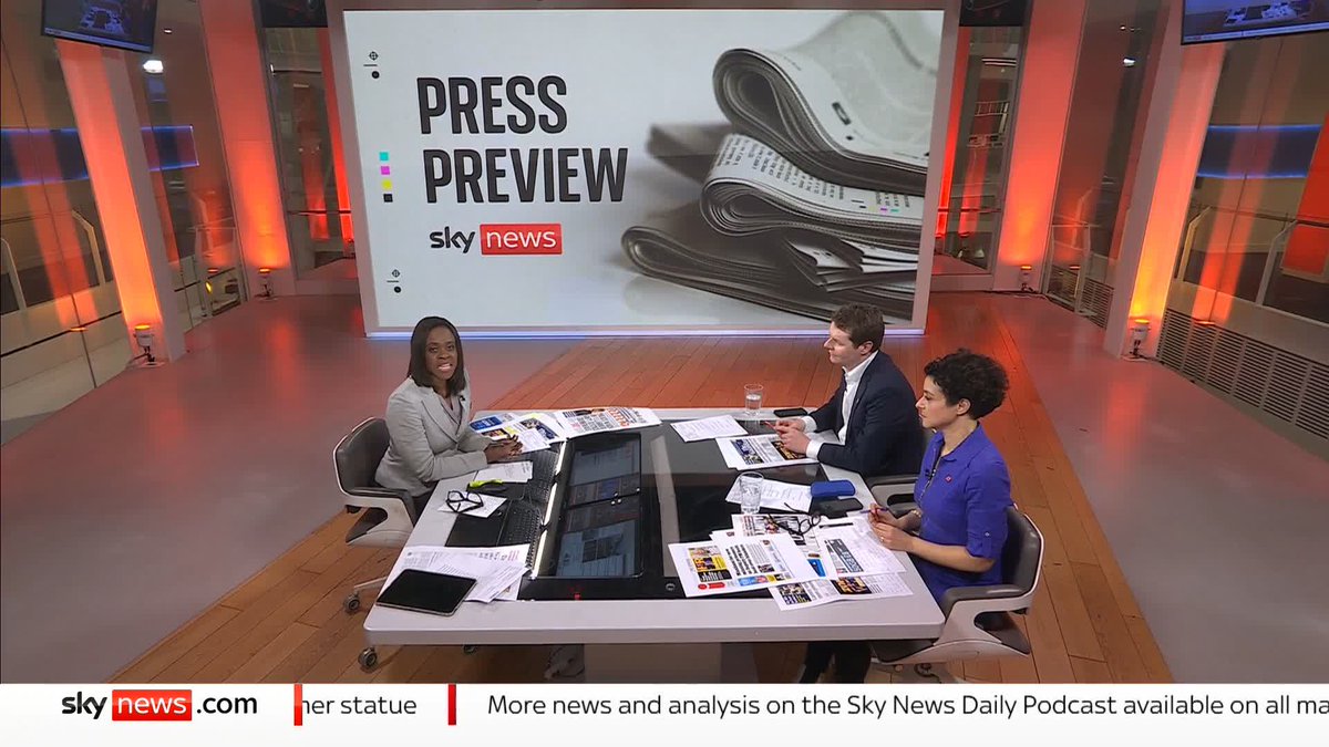 What's on Thursday's front pages? 📰 Sky's Gillian Joseph is joined by The Sun political editor Jack Elsom and journalist and broadcaster Jenny Kleeman for a first look at tomorrow's top stories. #SkyPapers 👉 📺 Sky 501, Virgin 602 and Freeview 233