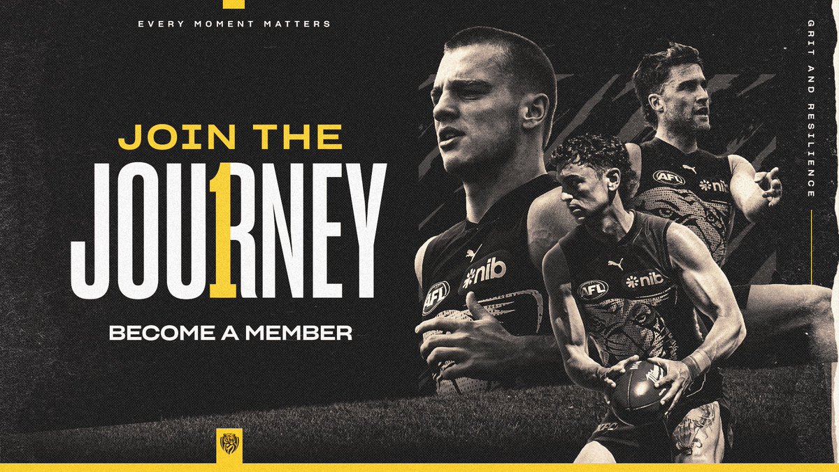 Another pre-season will continue to define our climb and our journey 🏃🐯 Don’t miss out on being a part of it, pre-season is only days away so Join the Journey and become a Richmond member today 🔗