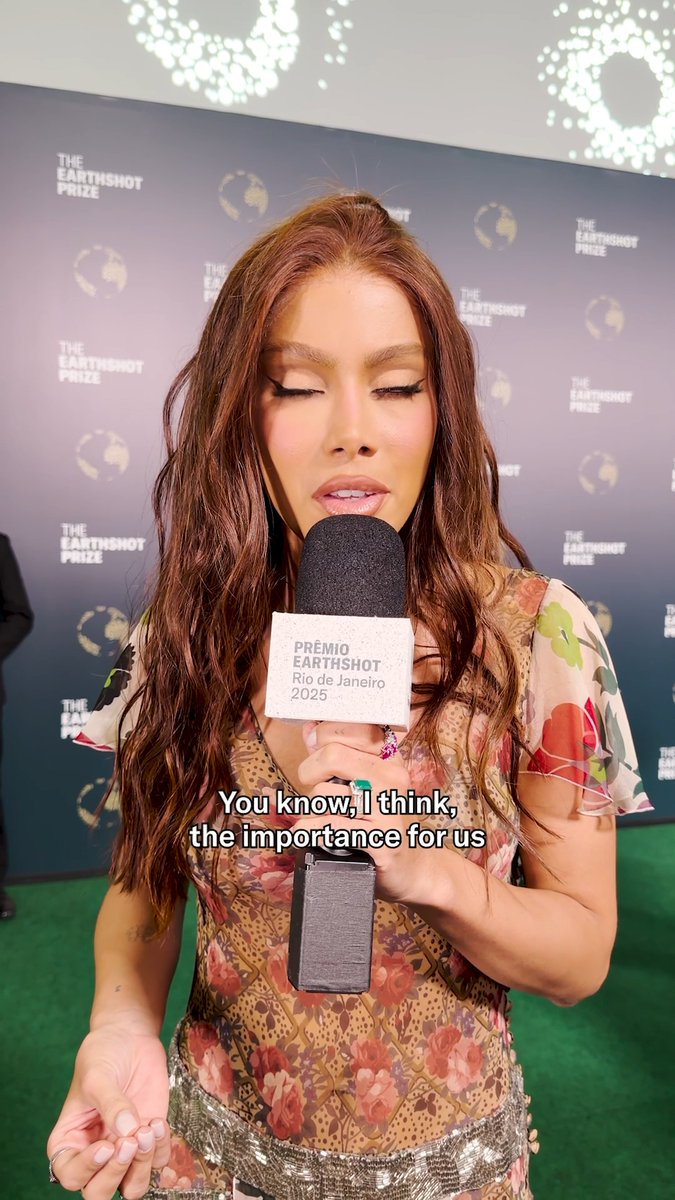 Brazilian music icon Anitta joins us on our Green Carpet ahead of her exclusive performance at tonight's Earthshot Prize Awards 2025 in Rio de Janeiro. #EarthshotRio