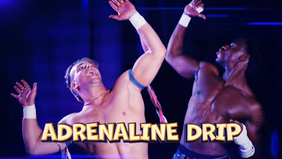 Adrenaline Drip has energy that can't be contained. CAP and 🤸 are ready to continue taking over WWE Evolve TONIGHT on Tubi at 8e/5p! WATCH HERE ▶️: