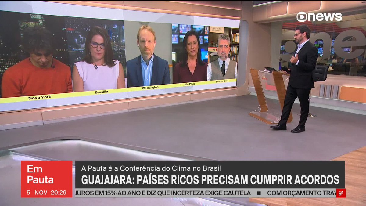 Ministra dos Povos Indígenas Sônia Guajajara diz que países ricos precisam cumprir acordos climáticos. Assista ao #EmPauta: #GloboNews