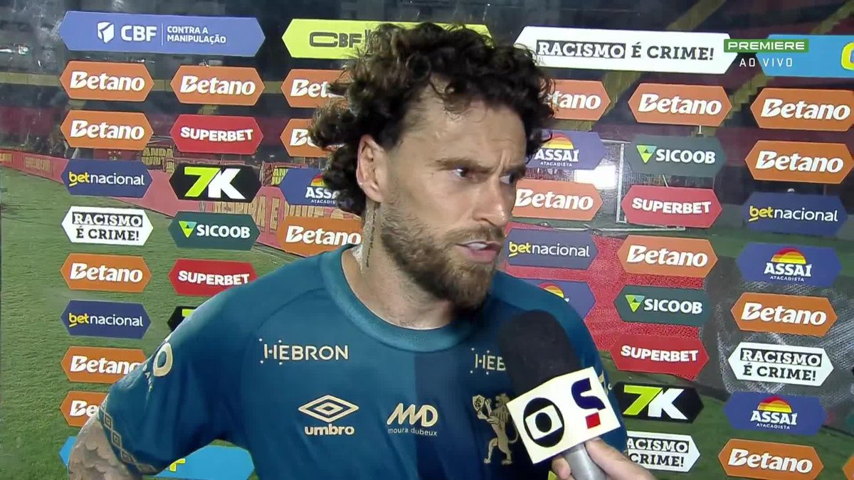 Lucas Lima, após Sport 0 x 2 Juventude: "Nesses últimos jogos a gente tem de ter um pouco de vergonha na cara".