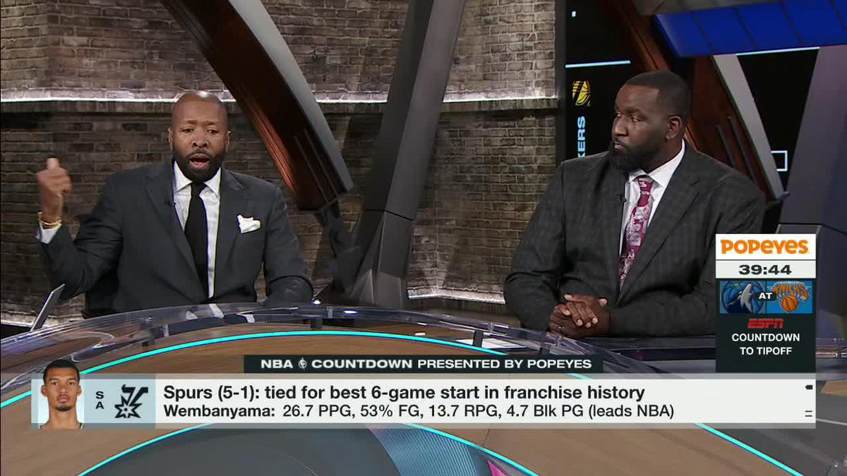 Kenny Smith joins the crew for NBA Countdown tonight 🔥 Watch now on ESPN and the ESPN App ahead of Wolves-Knicks 🍿