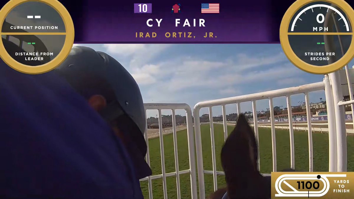 POV: You're Irad Ortiz Jr. in the #BreedersCup Juvenile Turf Sprint. 🔥 📹 @JockeyCam