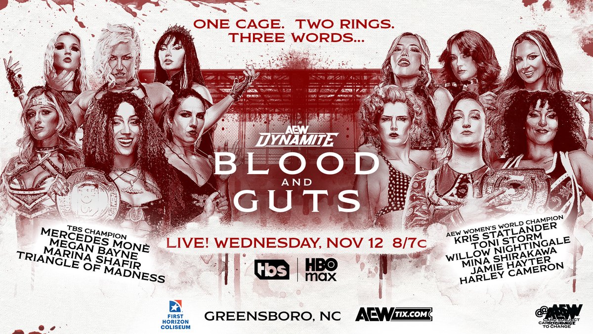 This is just the beginning of the chaos we can expect from the FIRST EVER Women's Blood & Guts match, NEXT WEEK! Watch #AEWDynamite LIVE on TBS & HBO Max