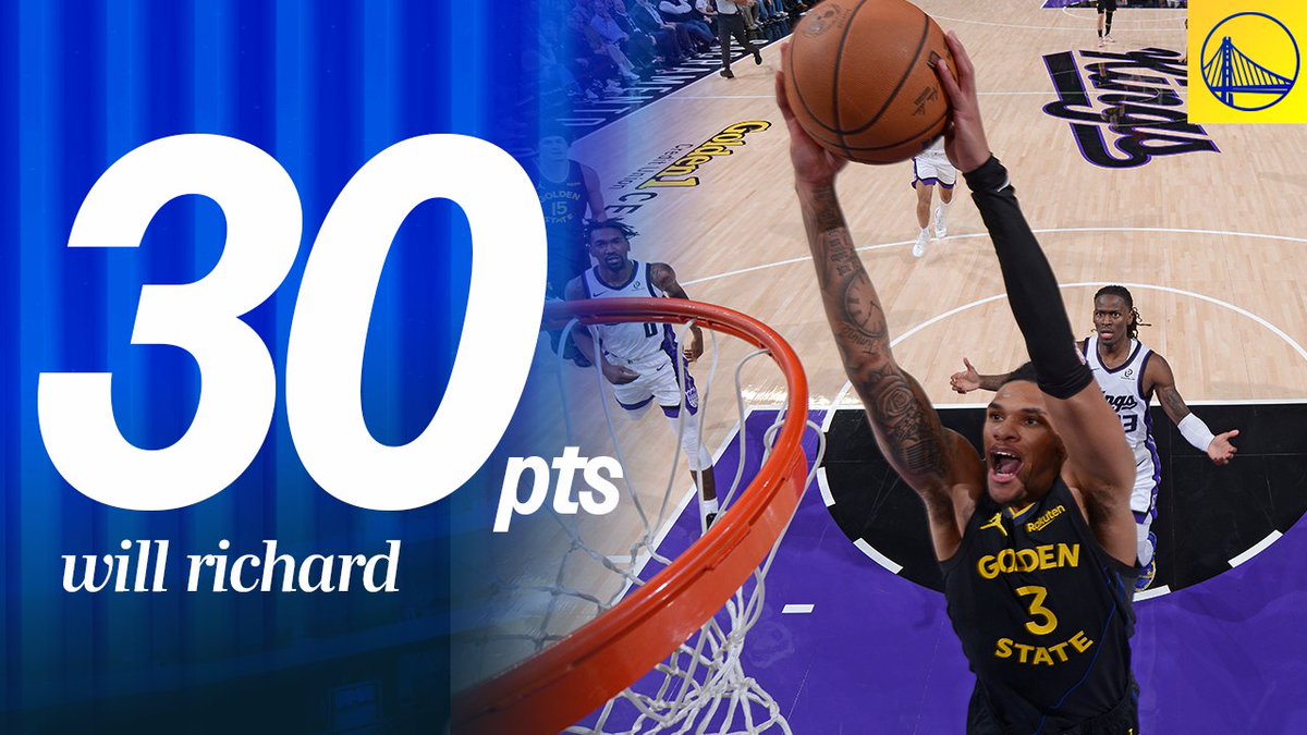 First career 30-point game in Will Richard's first career start! 📽️