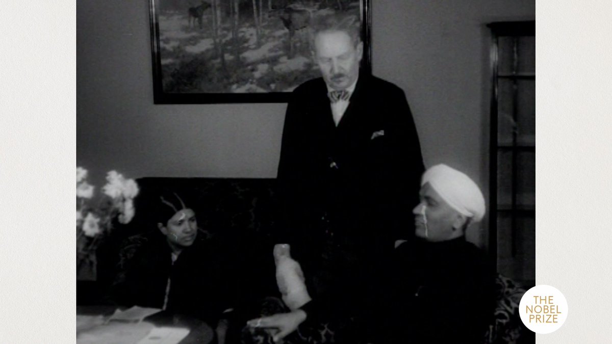 On the eve of Sir Chandrasekhara Venkata Raman's birthday, take a look at this clip from 1930 when Raman had just arrived in Stockholm, Sweden to receive his Nobel Prize at the Nobel Prize Award Ceremony on 10 December. #NobelPrize