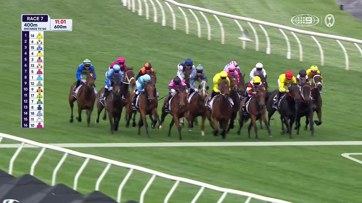 Point Barrow shows her class. 👏 🖥 #MelbCupCarnival | Live and Free on Channel 9 and 9Now. #9WWOS #OaksDay #Racing