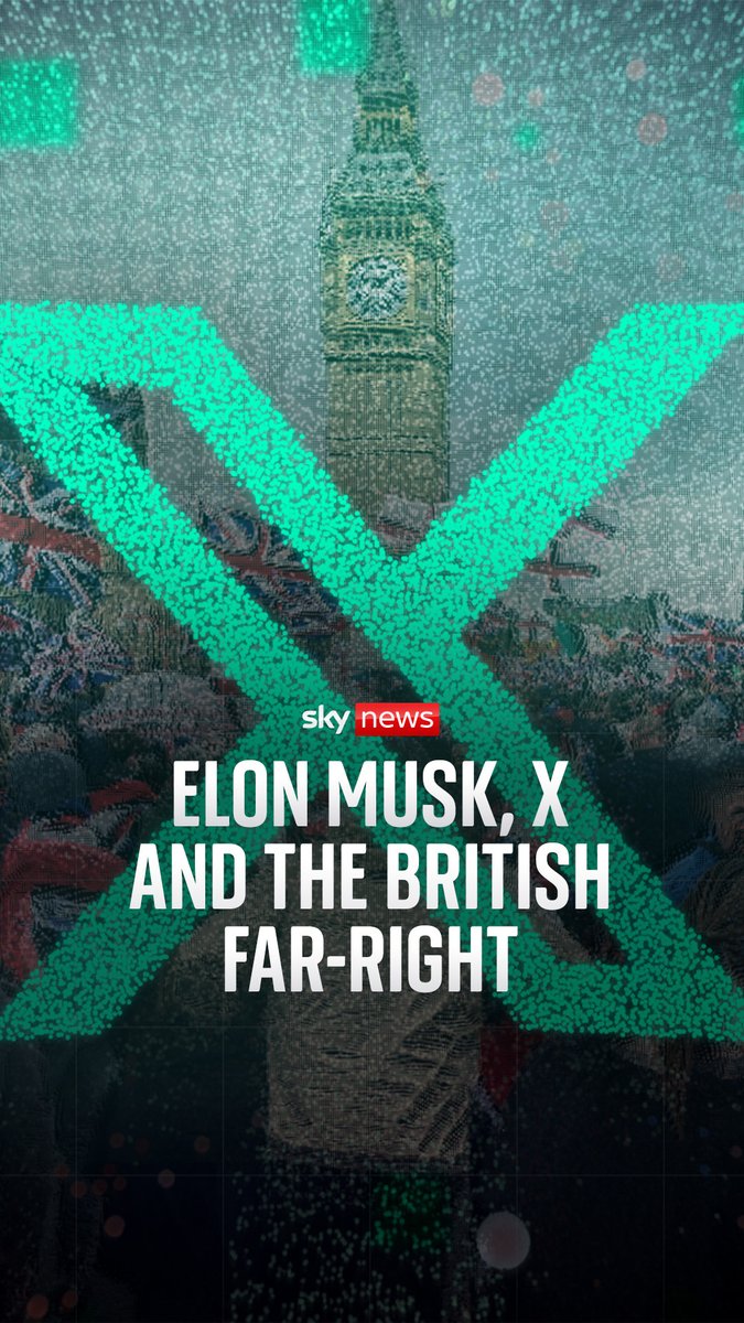 "The X algorithm prioritises sending new users right-wing leaning content", a Sky News Data and Forensics investigation reveals. In this report, Sky's Tom Cheshire explains how Elon Musk's X is boosting the British right. 🔗