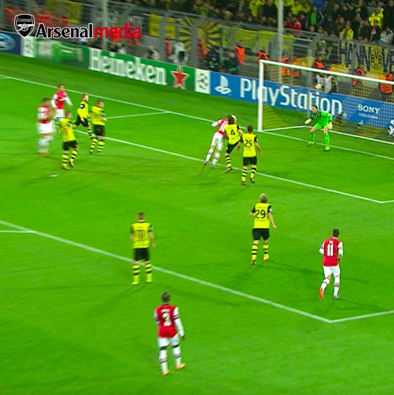 On this day in 2013: Aaron Ramsey scored the only goal of the game as Arsenal became the first English team to win away at Borussia Dortmund. ✅🏟️
