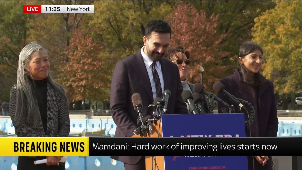 New York City mayor-elect Zohran Mamdani says he is an Arsenal fan 🔴