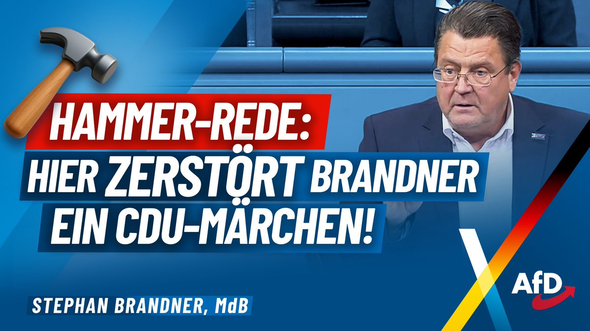 Stephan Brandner räumt mit einem Märchen auf, das vor allem die CDU seit mehreren Wochen über die AfD erzählt. Wer im Glashaus sitzt, sollte allerdings besser nicht mit Steinen werfen! Muss man gesehen haben!