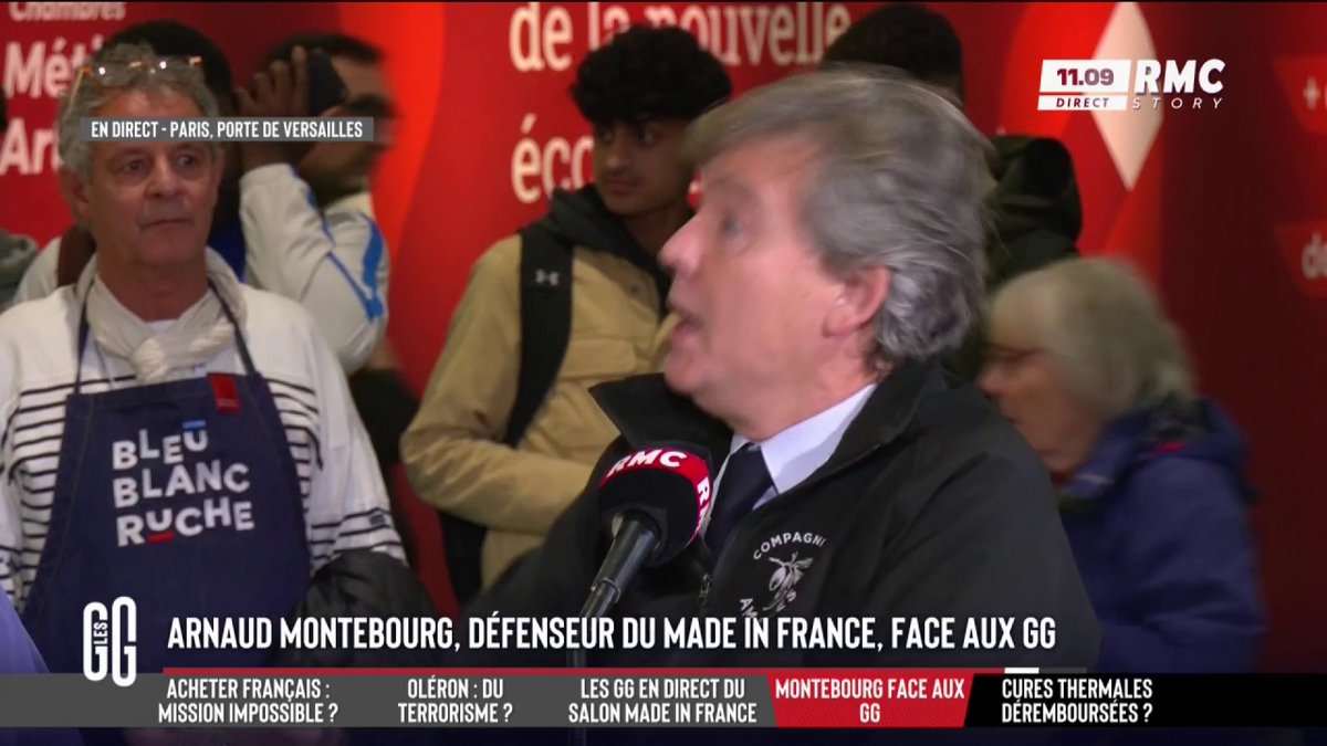 🎙️ A. Montebourg face aux GG. 🗣 "Les lois chinoises sont très désagréables avec nous, on doit faire pareil. Les Américains font encore mieux... Les empires exportent leur loi, nous on en est à appliquer les nôtres chez nous. On est trop faibles."