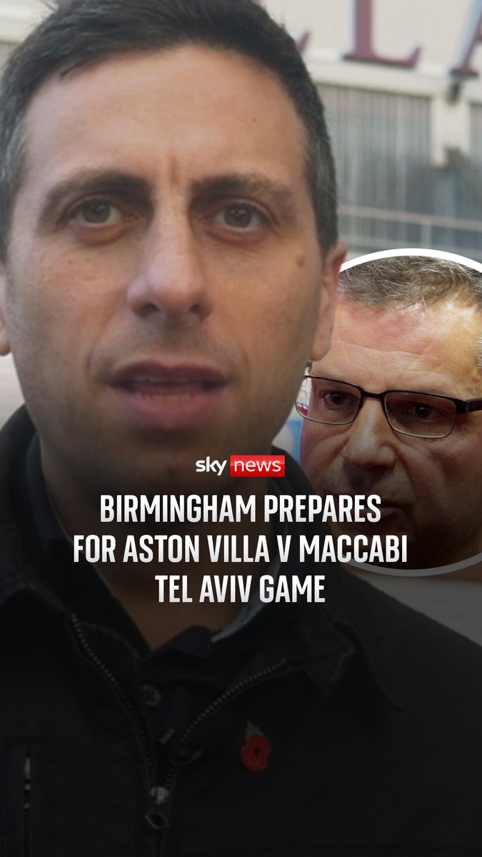 More than 700 police officers are due to deploy to a Europa League match between Aston Villa and Maccabi Tel Aviv. Sky's Rob Harris reports